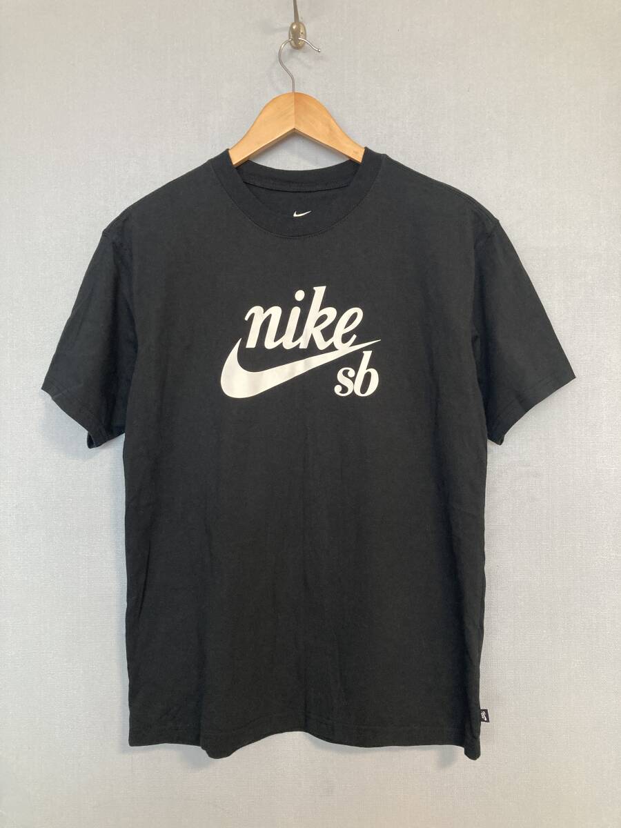 ★美品 NIKE SB ナイキ 筆記体ロゴ Tシャツ M ブラック 小文字 スケートボーディング SKATE スケボー拍卖