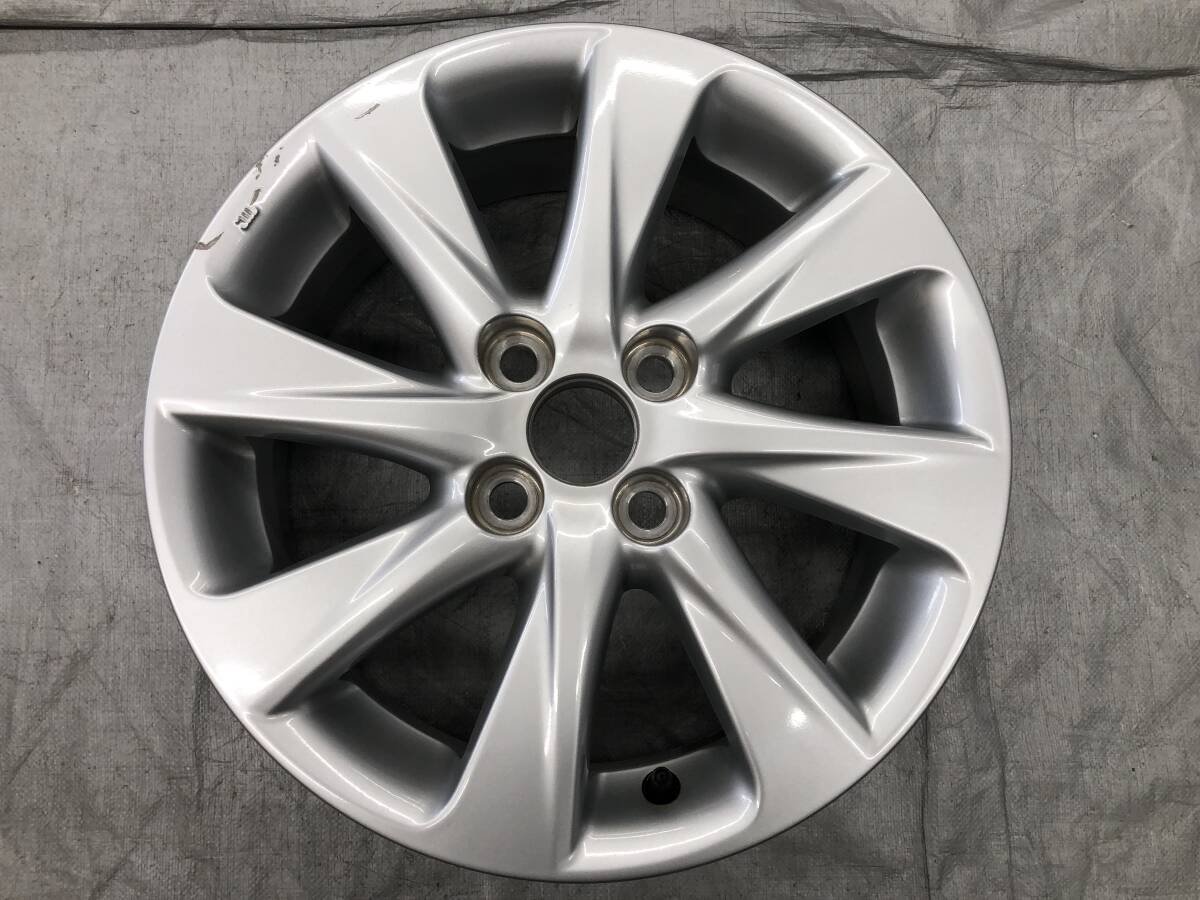 ☆□□2506-49 トヨタ ヤリス MXPA10 純正 アルミホイール 15インチ 6J +45 PCD100 4穴 1本 42611-K0010 NXPK11 アクア拍卖