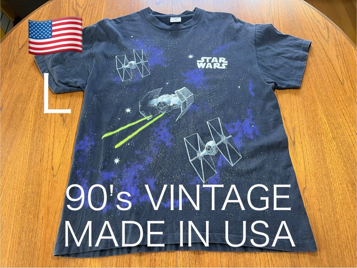USA製!90's STAR WARS Tシャツ ヴィンテージ スターウォーズ アメリカ製 MADE IN USA シングルステッチ 拍卖
