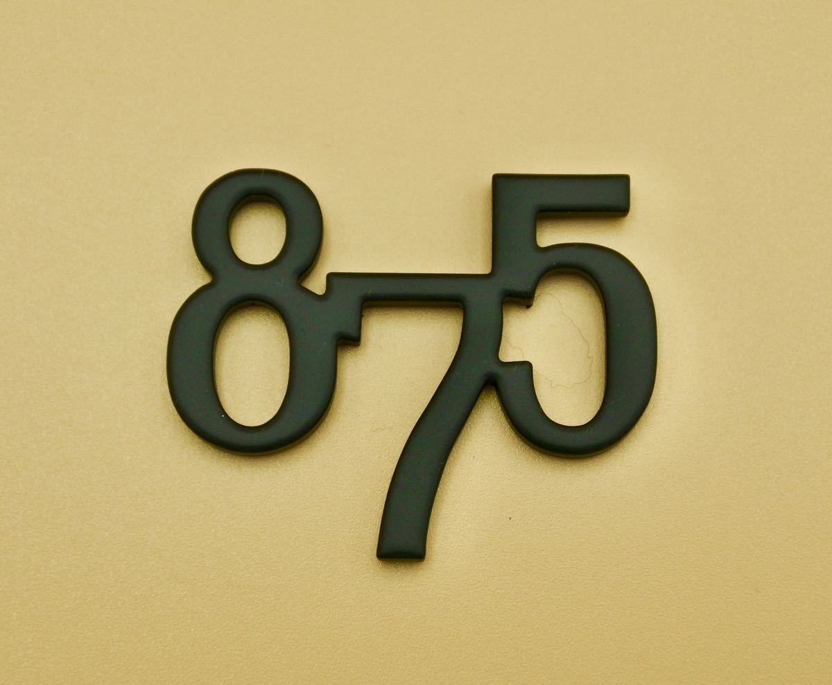 Twin air 875 オリジナル 手作りエンブレム (艶消しブラック)拍卖