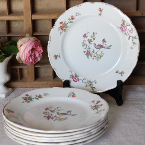 フランスブロカント DIGOIN & SARREGUEMINES お皿7枚拍卖