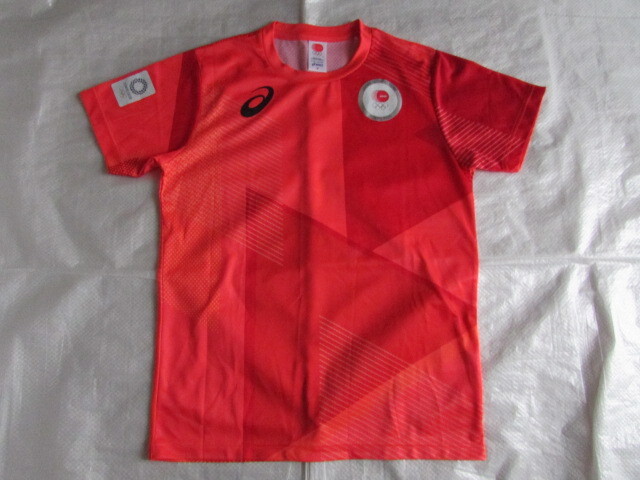 きれい アシックス JAPAN 日本代表 半袖 Tシャツ JOC公式 ジャパン 東京 2020 五輪 メンズ サイズM 2033A526 3000円拍卖