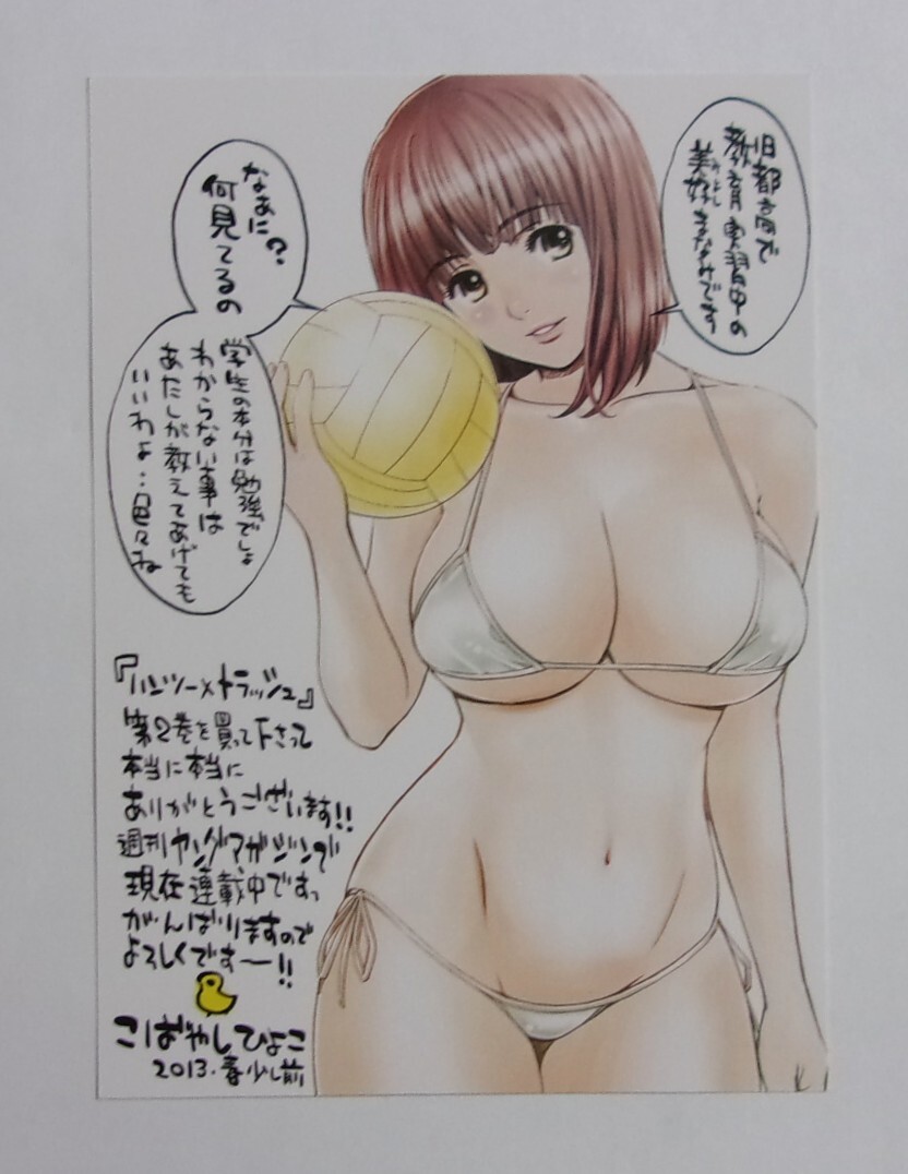 【ポストカード】 ハンツー×トラッシュ 2巻購入特典 こばやしひよこ/講談社 ハンツートラッシュ 検イラストカード拍卖