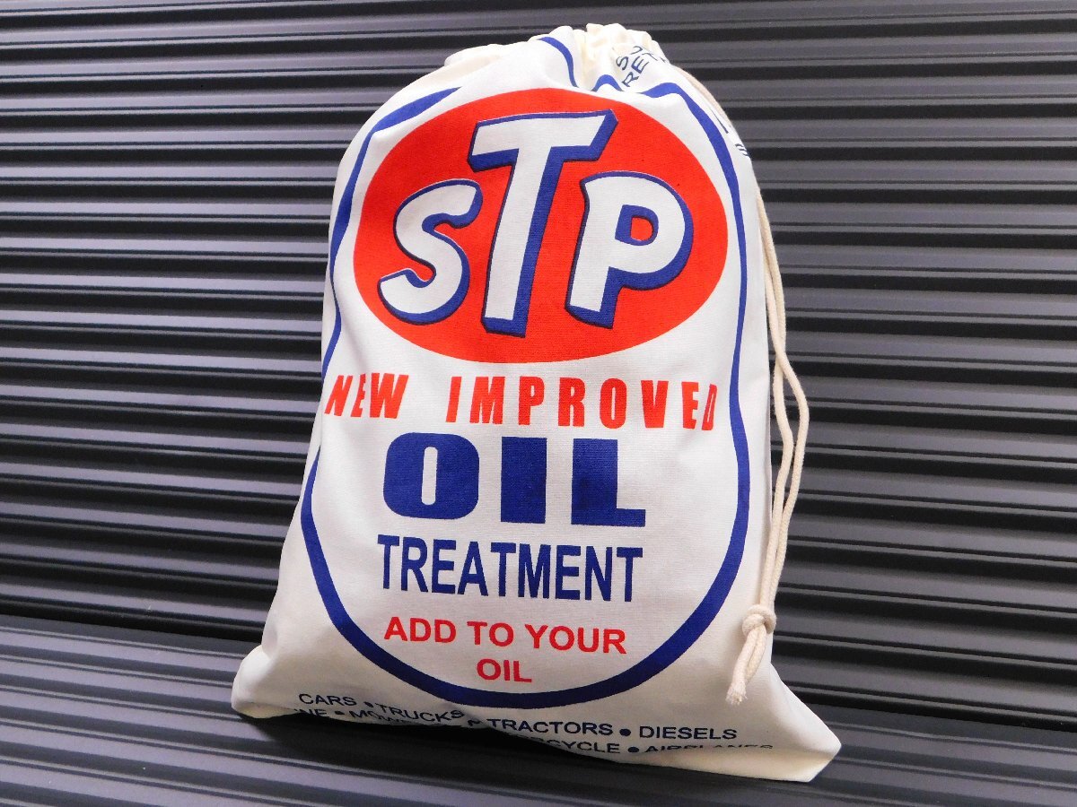 ◆送料\185◆【STP OIL】※《アドバダイジング 巾着袋 /Lサイズ》 340×260mm シューズバッグ アメリカン雑貨拍卖