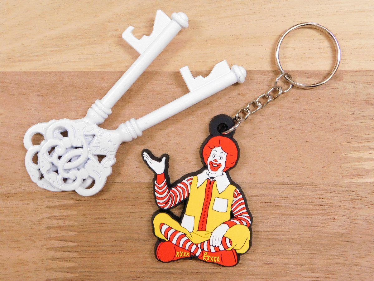 ◆送料\110◆【McDonald's・マクドナルド】※《キャラクターラバーキーホルダー / ドナルド》 アメリカン雑貨 マック キーリング拍卖