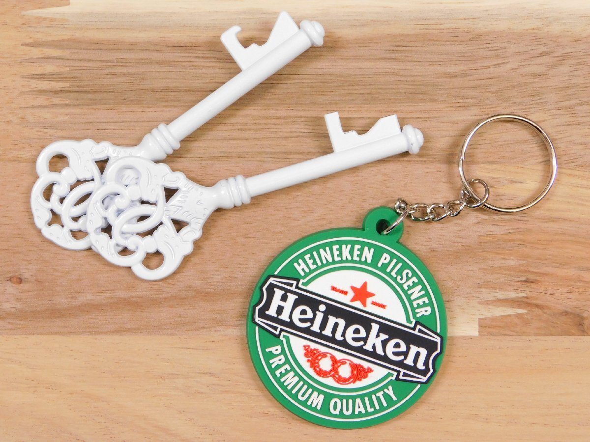 ◆送料\110◆【Heineken・ハイネケン】※《企業ロゴ・ラバーキーホルダー》 アメリカン雑貨 キーリング RC060拍卖
