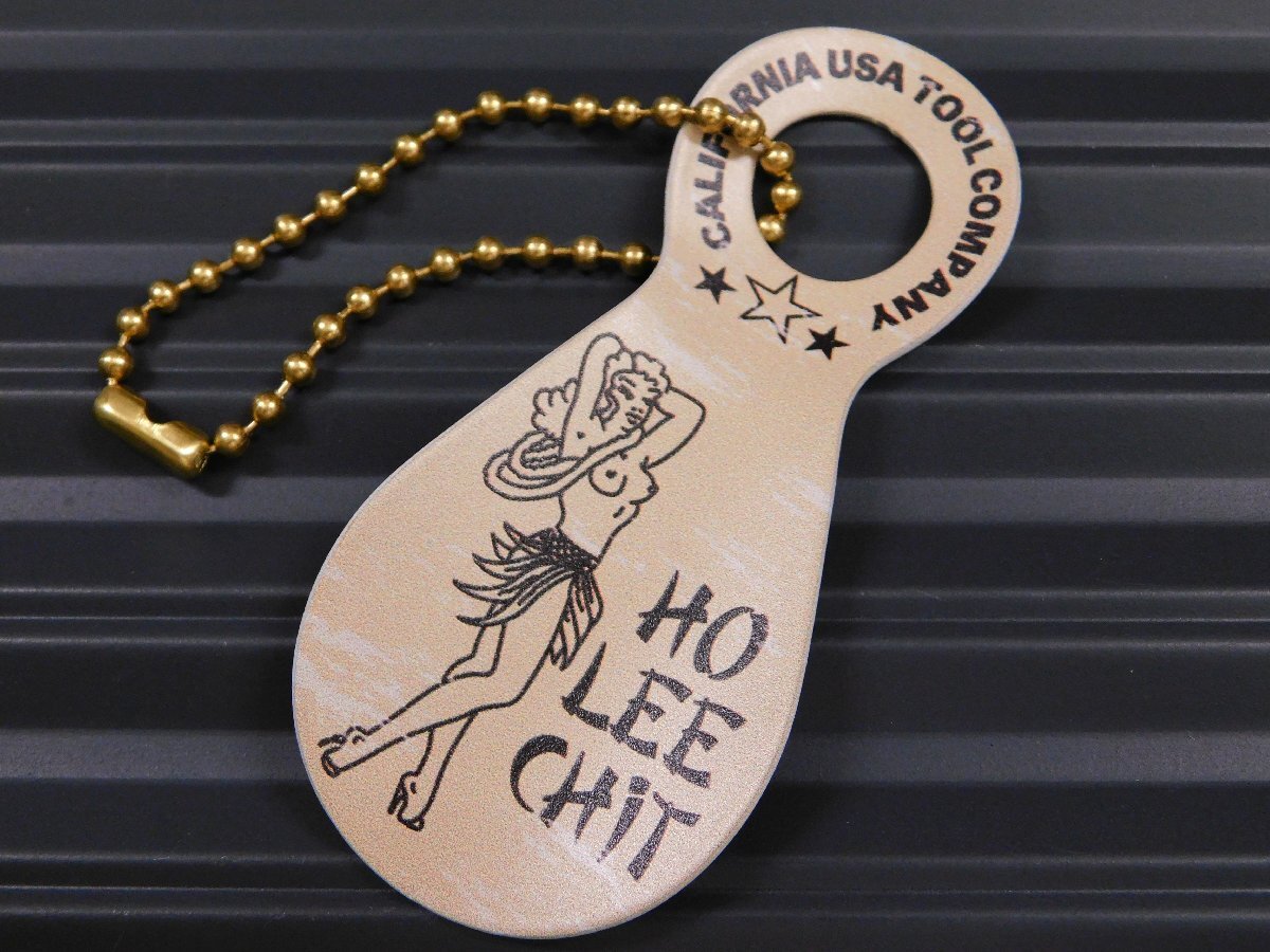 ◆送料\140◆【カラフル シューホーンキーホルダー】※《HAWAII・ハワイ / アイボリー》 靴べら キーリング アメリカン拍卖