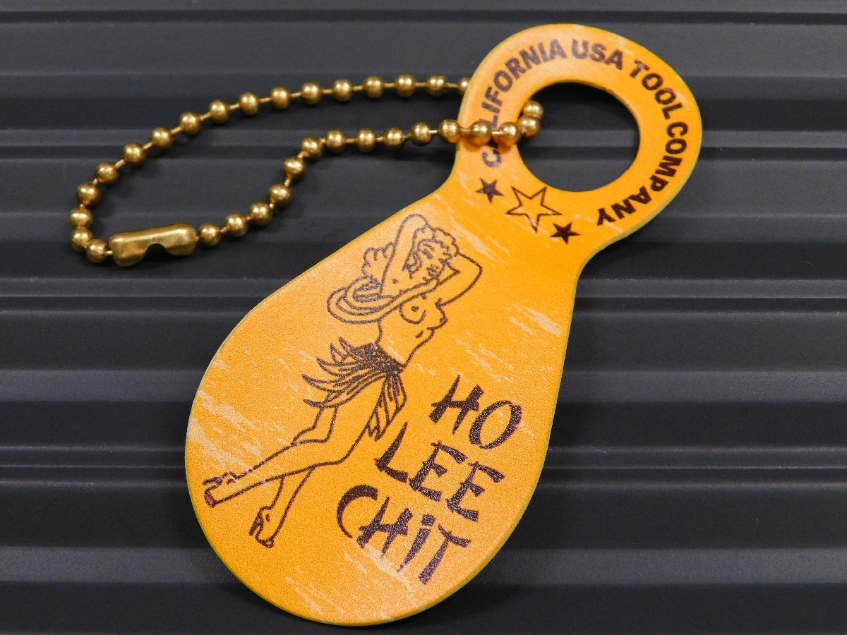 ◆送料\140◆【カラフル シューホーンキーホルダー】※《HAWAII・ハワイ / イエロー》 靴べら キーリング アメリカン拍卖