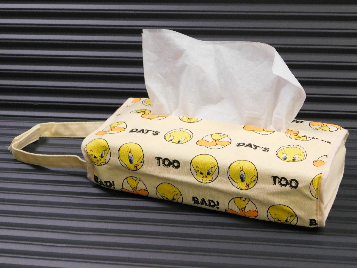 ◆送料無料◆【LOONEY TUNES・トゥイーティー】※《ティッシュカバーケース・B》 ティッシュペーパーホルダー アメリカン雑貨拍卖