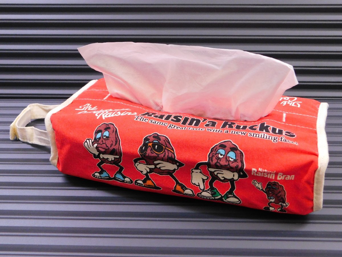 ◆送料\185◆【The California Raisins・カリフォルニアレーズン】※《ティッシュペーパーホルダー / レッド》 ティッシュカバー拍卖