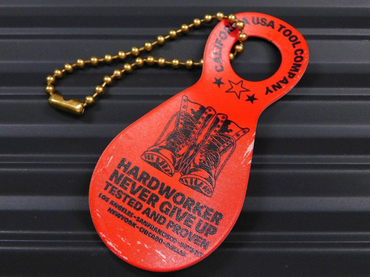 ◆送料\140◆【カラフル シューホーンキーホルダー】※《WORK BOOTS・ワークブーツ / オレンジ》 靴べら キーリング アメリカン拍卖