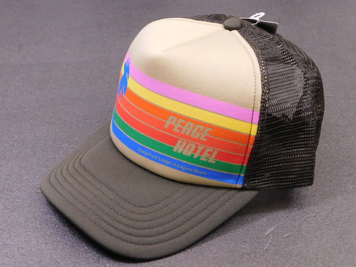 ◆送料\450◆【ピースキャップ・PEACE CAP】※《PUP-03 / ブラウン》 メッシュキャップ アメカジ アメリカン雑貨拍卖