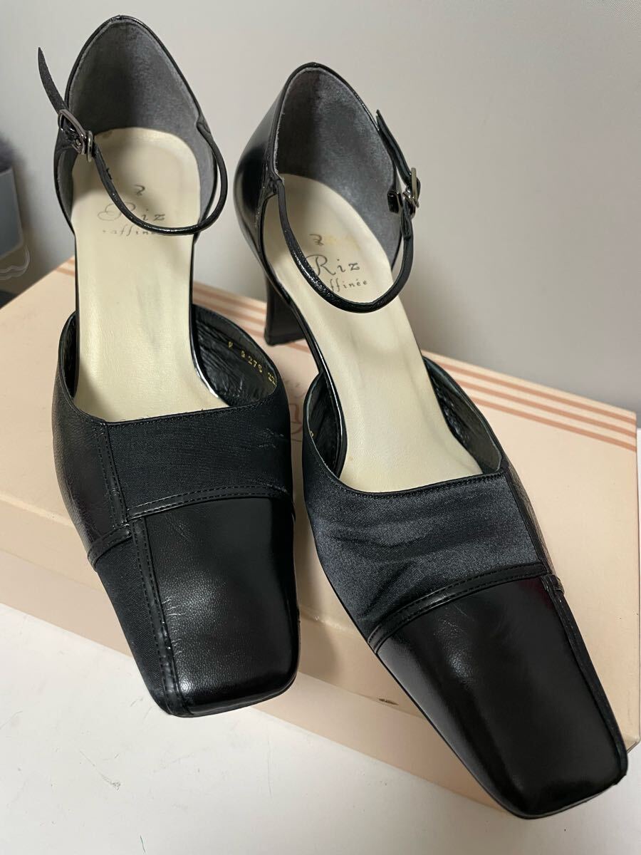 Riz ブラック ハイヒール 22.5cm EE 20250511拍卖