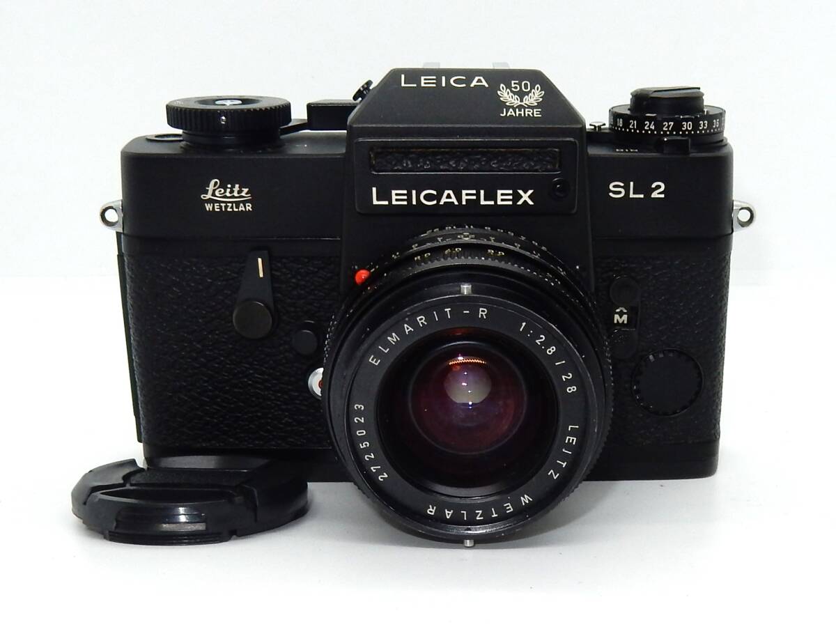 ★超希少・美品★ LEICA ライカ LEICAFLEX SL2 50周年記念モデル ELMARIT-R 28mm F2.8 露出計・シャッター全速確認 #L055拍卖