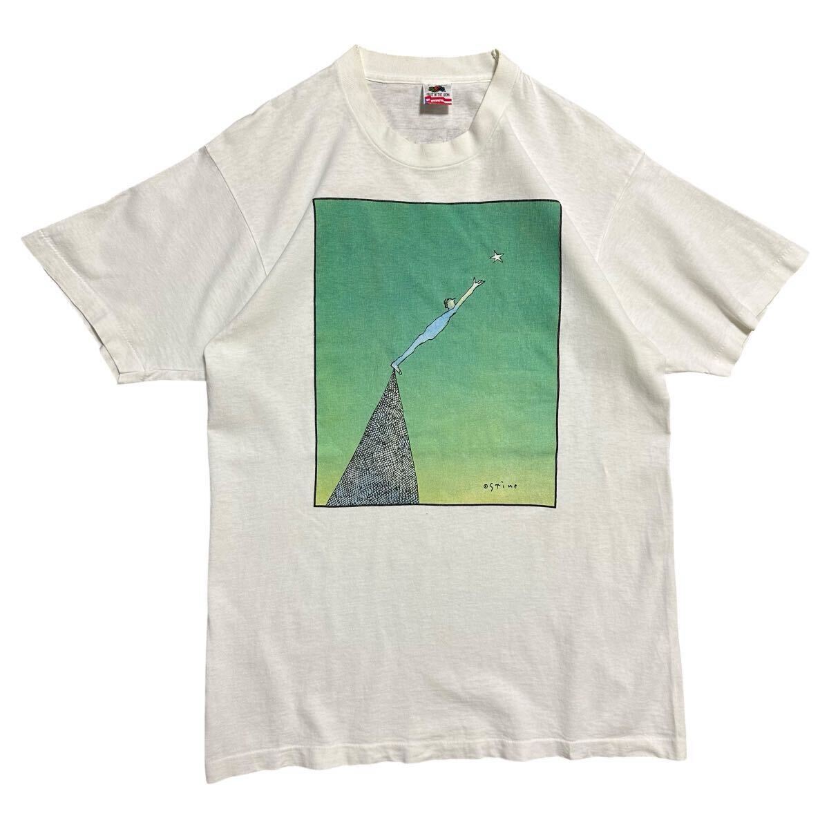 ■激レア■90s USA製 RICHARD STINE アート Tシャツ L リチャードスタイン 画家 芸術家 ビンテージ拍卖