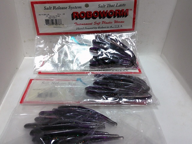 ■ロボワーム アライブシャッド 3インチ 3パックセット■拍卖