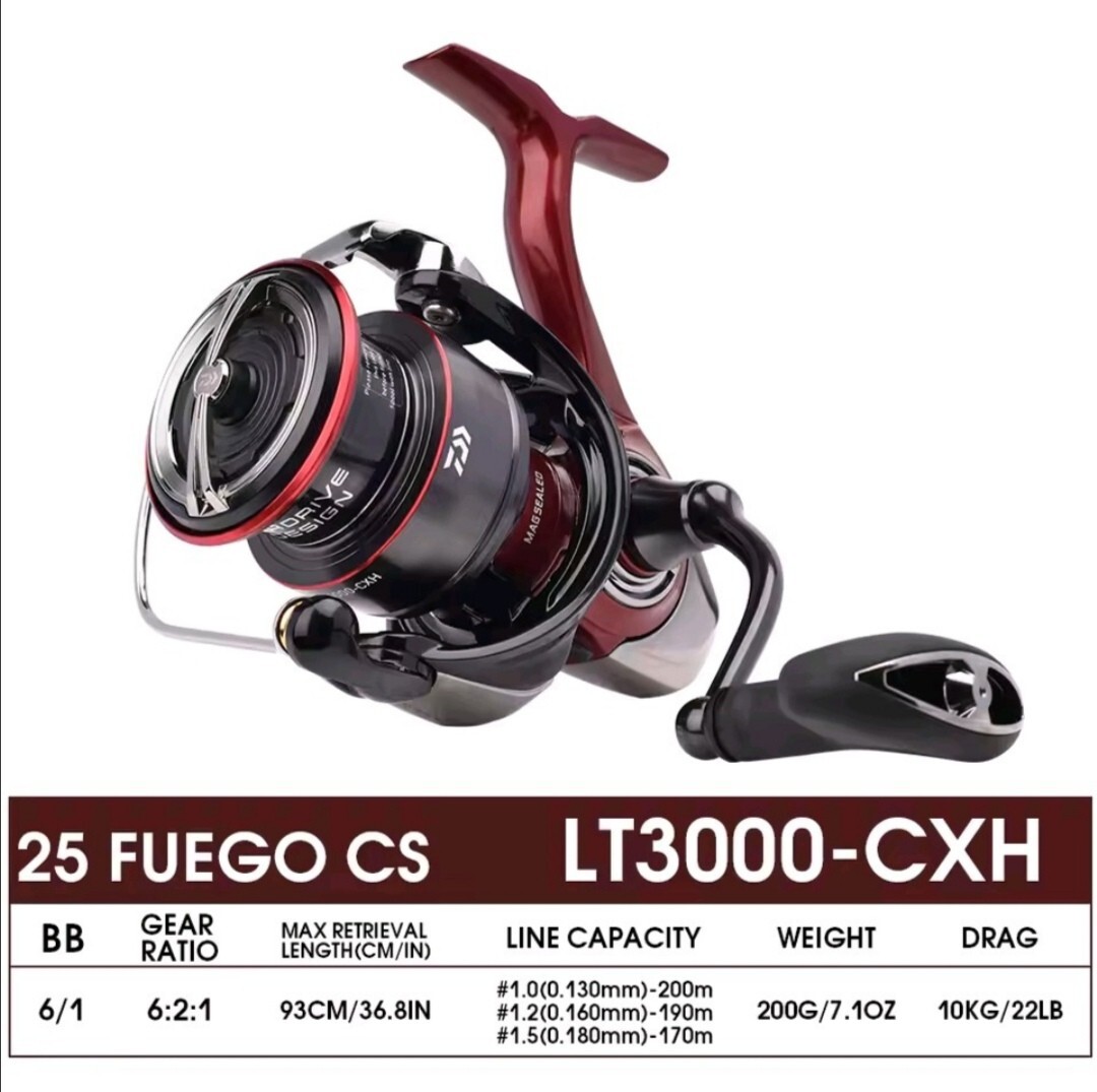 新品未使用 海外モデル フルベアリング 2025 DAIWA FUEGO CS LT 3000-CXH ダイワ 国内発送 カルディア フリームス レガリス レブロス拍卖