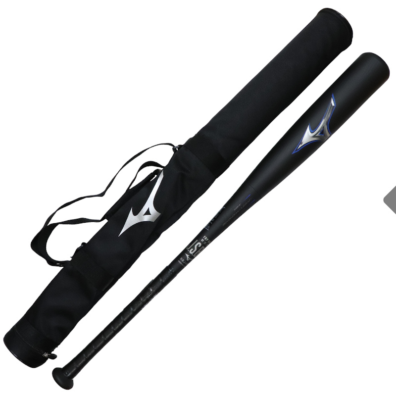 展示品【MIZUNO】ミズノ 軟式FRP製バット ビヨンドマックスレガシー1cjbr18183 ブラック×ブルー 83cm拍卖