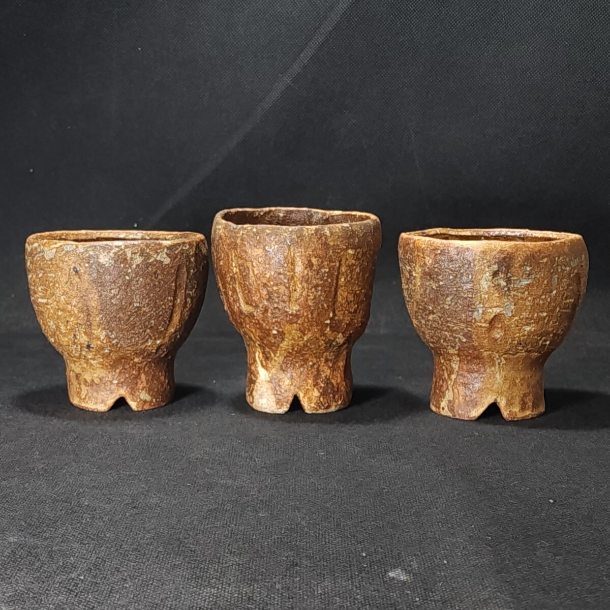 切り高台 フリーカップ 3客 未使用 /食器/陶磁器/拍卖