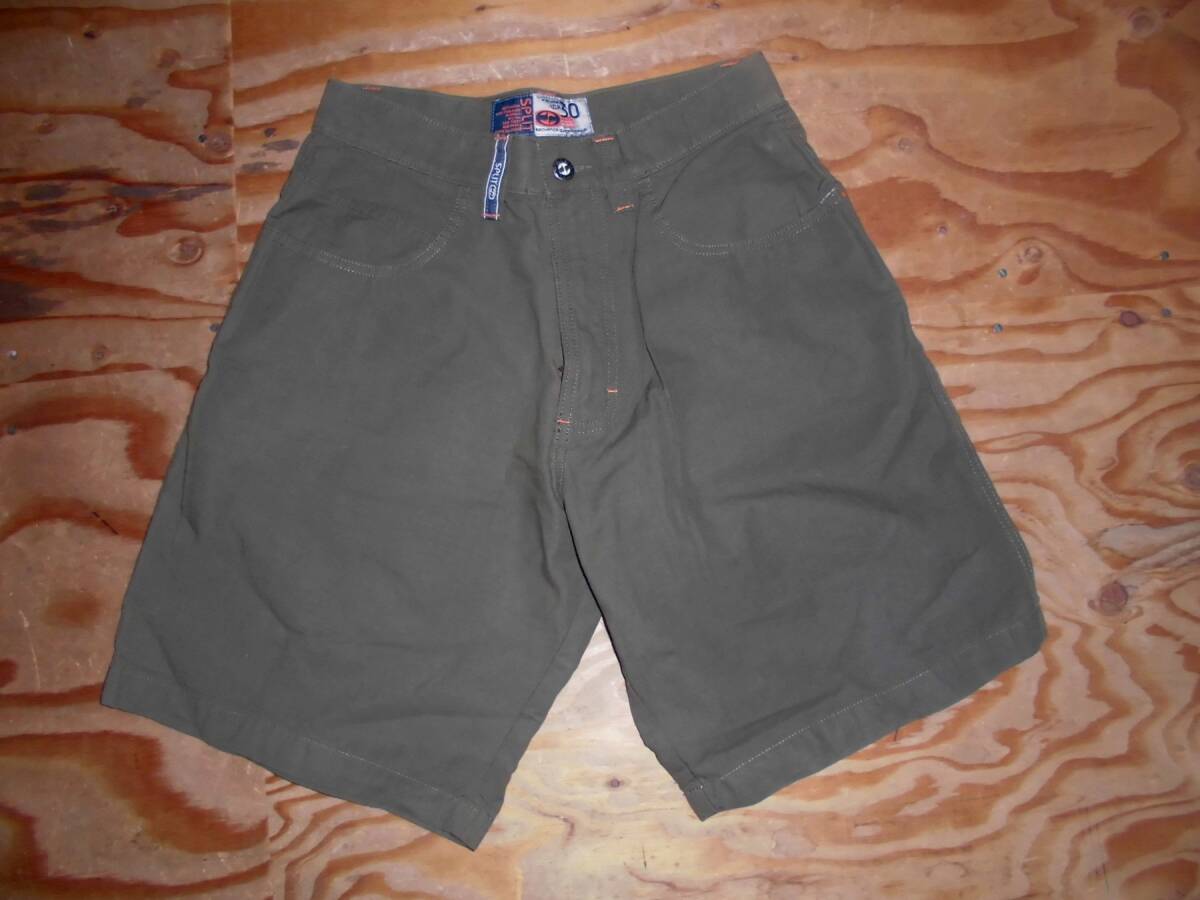 SPLIT スケーターショートパンツ 30 カーキ レア物デッドストックヴィンテージ USA製拍卖