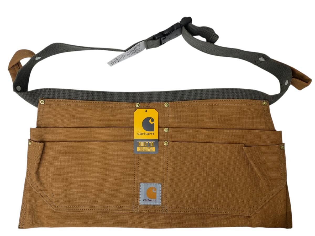 Carhartt (カーハート) FIRM DUCK HALF APRON エプロンバッグ 106668 S/M ブラウン 雑貨/045拍卖