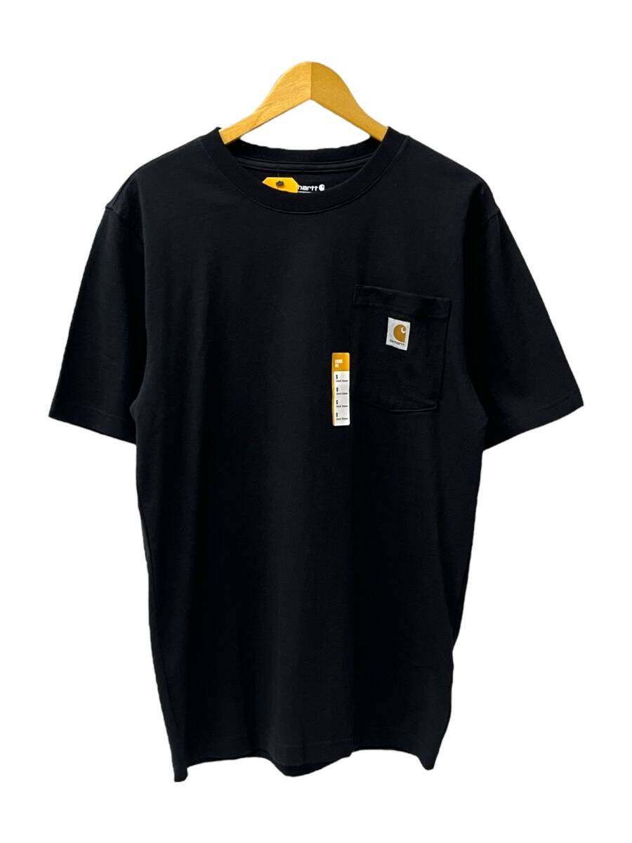 Carhartt (カーハート) Workwear Pocket Short Sleeve T-Shirt 半袖 Tシャツ ポケ付き 無地 K87 S ブラック メンズ/027拍卖