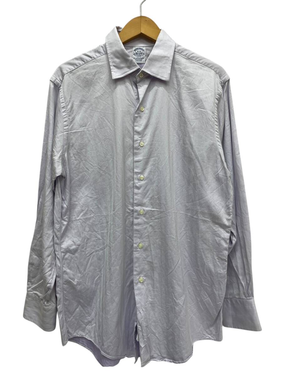 BROOKS BROTHERS (ブルックスブラザーズ) USA製 長袖シャツ ヘリンボーン 16-33 パープル系 メンズ/045拍卖