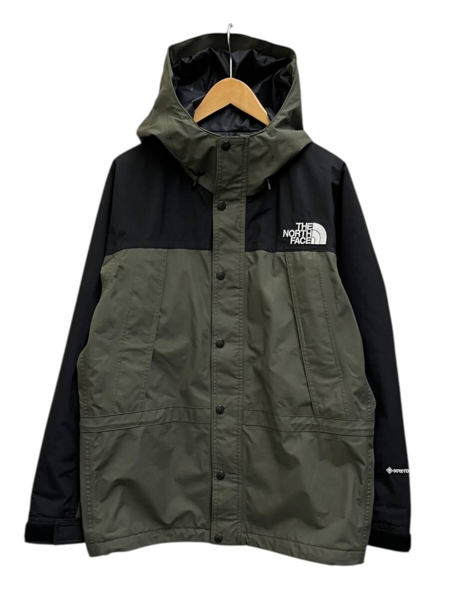 THE NORTH FACE (ザノースフェイス) Mountain Light Jacket マウンテンパーカー GORE-TEX NP11834 M カーキ×ブラック メンズ/043拍卖
