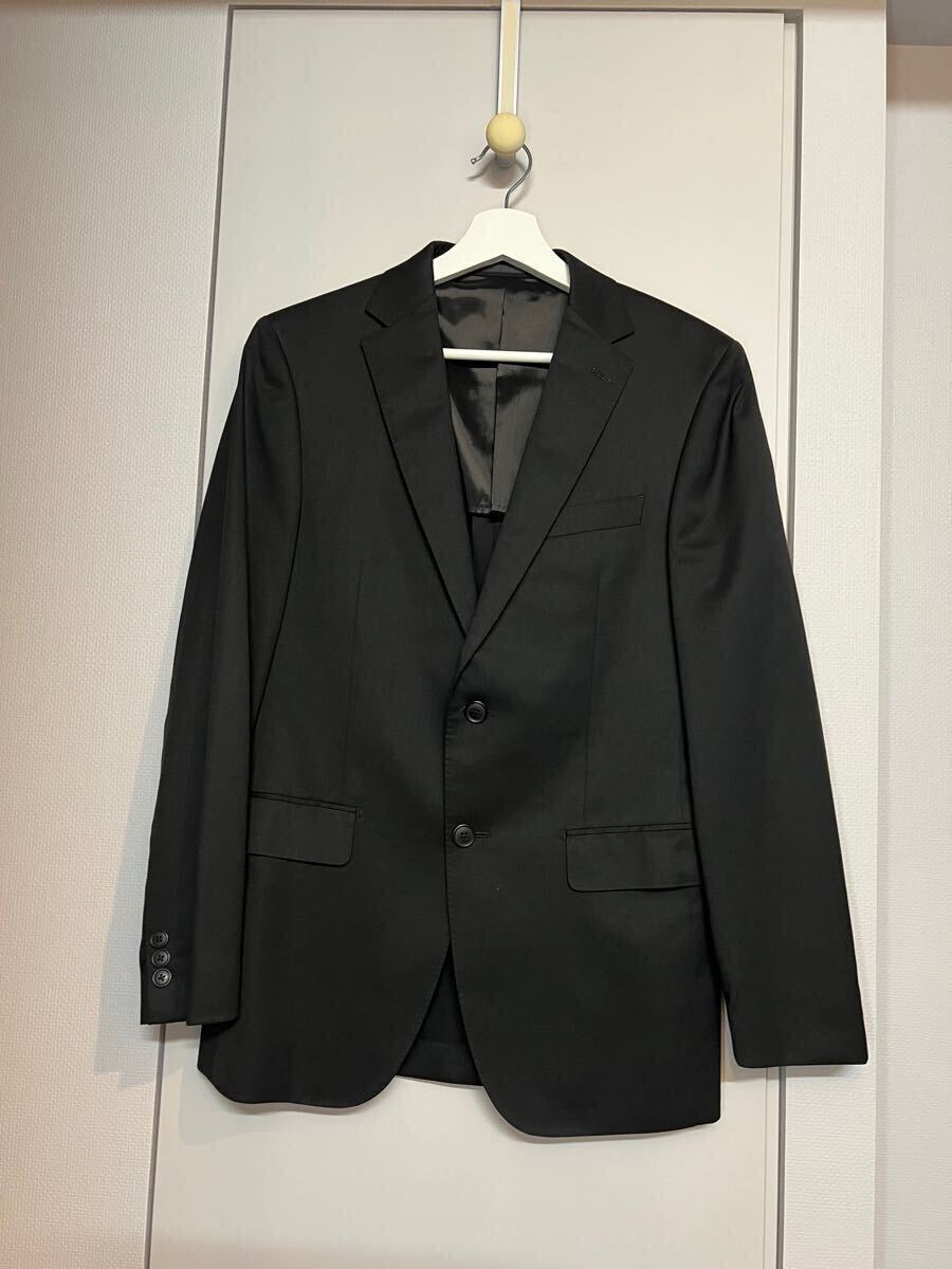 パーソンズ PERSON'S FRO MEN スーツ セットアップ ツーパンツスーツ ブラック シングル センターベント YA6拍卖