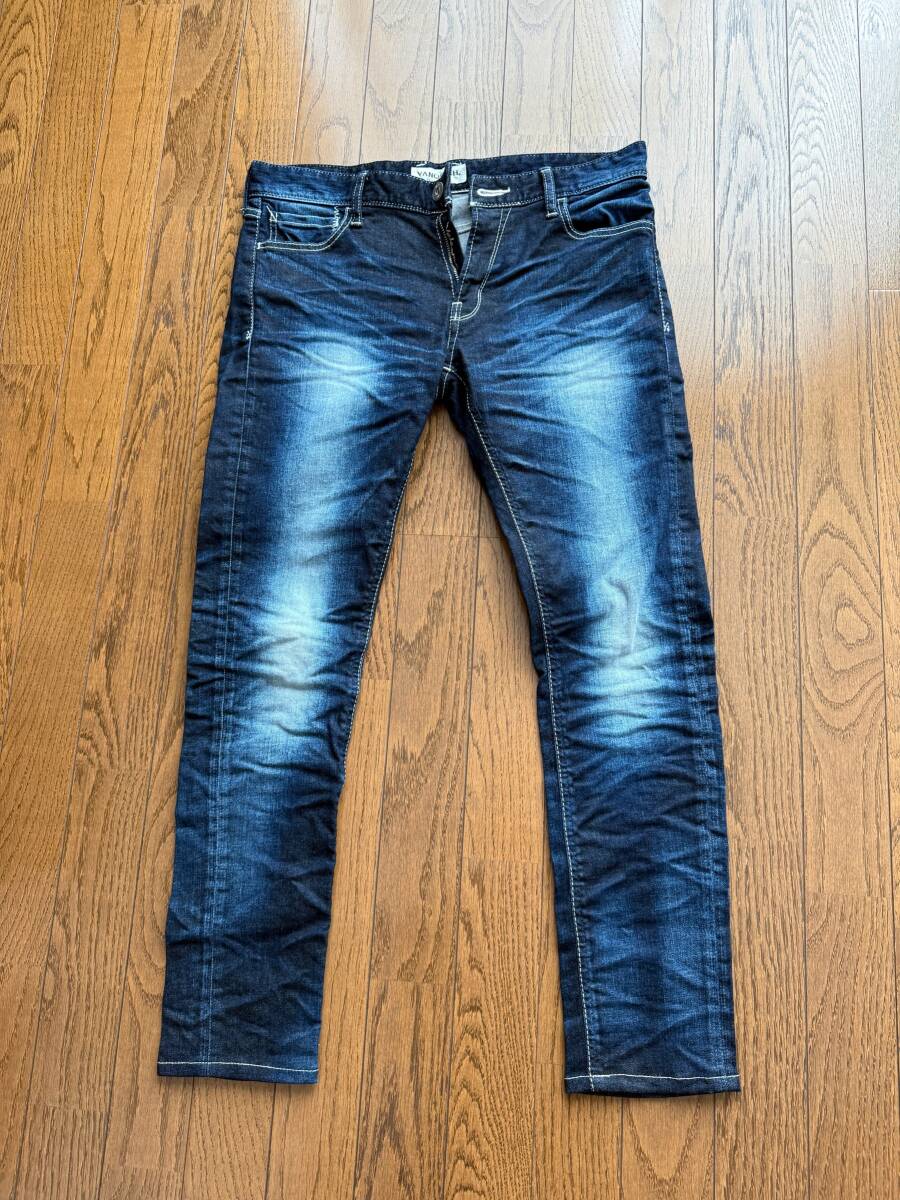 ★中古美品★ヴァンキッシュVANQUISH★スキニーデニムパンツ30インチ★拍卖