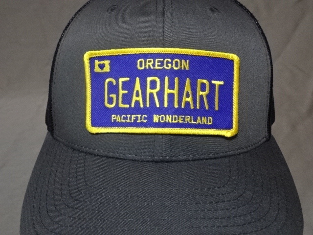 激レア USA購入 大自然の宝庫 オレゴン州【OREGON GEARHART PACIFIC WONDERLAND】 ロゴ刺繍ワッペン付 メッシュキャップ 中古良品拍卖