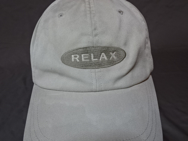 激レア USA購入 アメリカ マリンリゾート系ブランド トミーバハマ【TOMMY BAHAMA】 【RELAX】 ロゴ刺繍入り キャップ 中古品拍卖