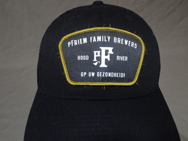 激レア USA購入 アメリカ企業モノ オレゴン州 オレゴン州 IPAビール【pFriem family Brewers】ロゴ刺繍ワッペン付メッシュキャップ 中古品拍卖