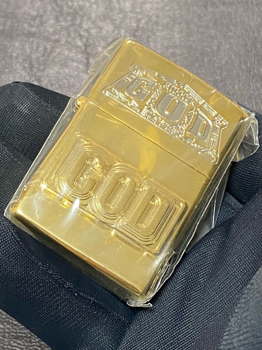 zippo ミリオンゴッド 立体メタル ゴールド 希少モデル 2019年製拍卖