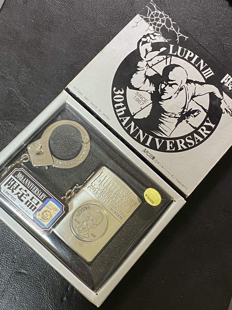 zippo ルパン三世 30周年記念 限定品 手錠 立体メタル 1997年製 LUPAN THE III シリアルナンバー NO.32910 専用ケース 保証書付き拍卖