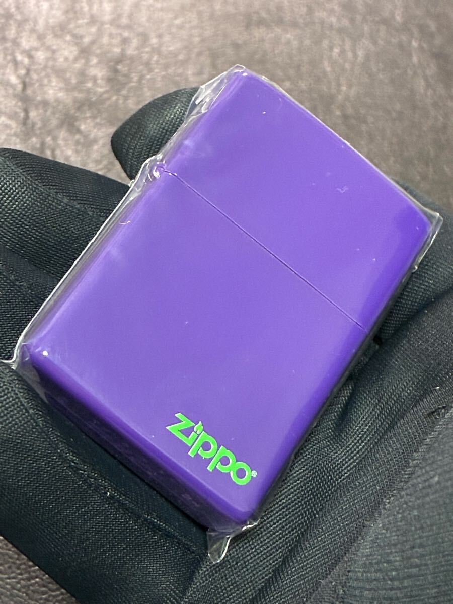 zippo パープル ワンポイントロゴ 紫 シンプルモデル 2024年製拍卖