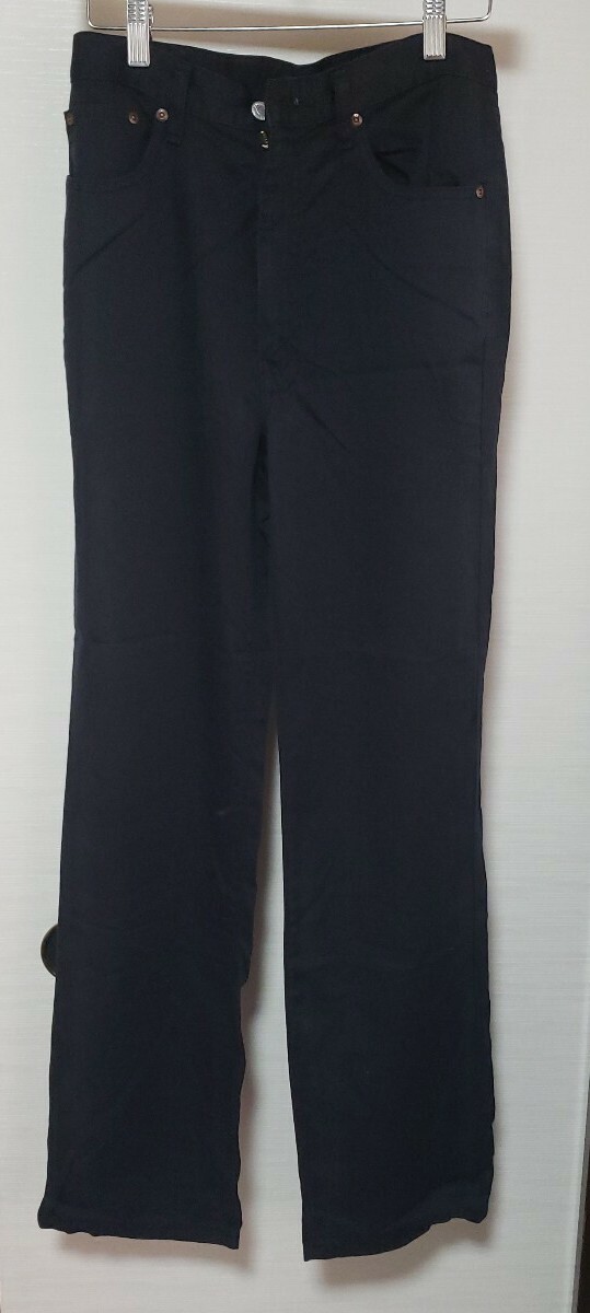 BOBSON ボブソン SUPER TUFCEL デニムパンツ スラックス ジーンズ ジーパン レディース 実寸W約74cm 黒 日本製 ポリノジック 大きめ L拍卖