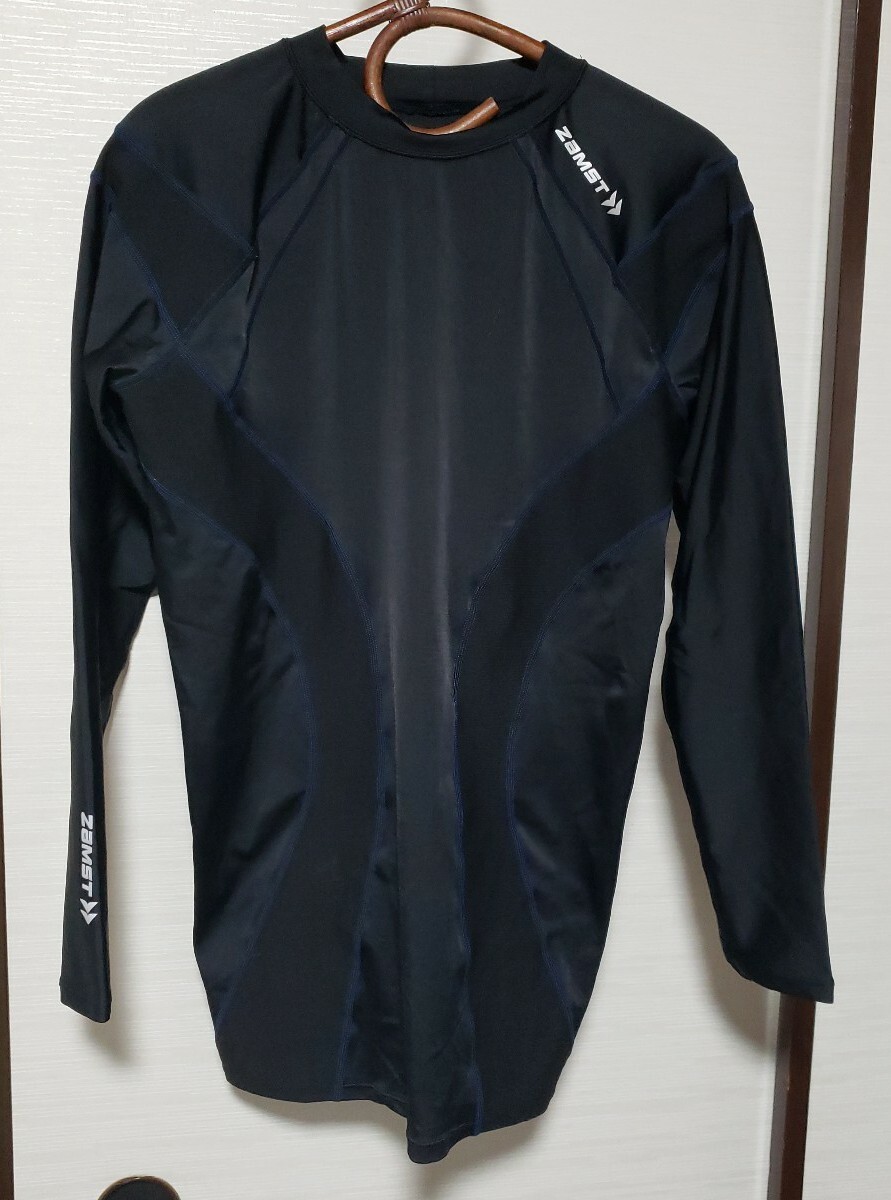 ZAMST ザムスト Z-20 トレーニングシャツ 長袖 メンズ LLサイズ 黒 379104 06010拍卖