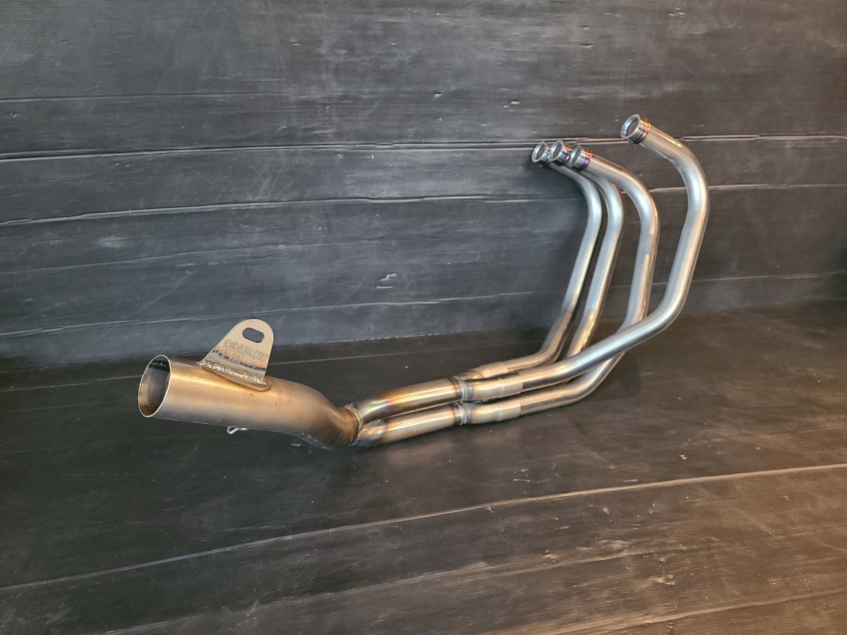 RED STAGE製 CBX400F 専用設計 猪武者ブレット管 無地 無垢 (第二章)外伝 イノブレ マフラー ショート管 レッドステージ拍卖