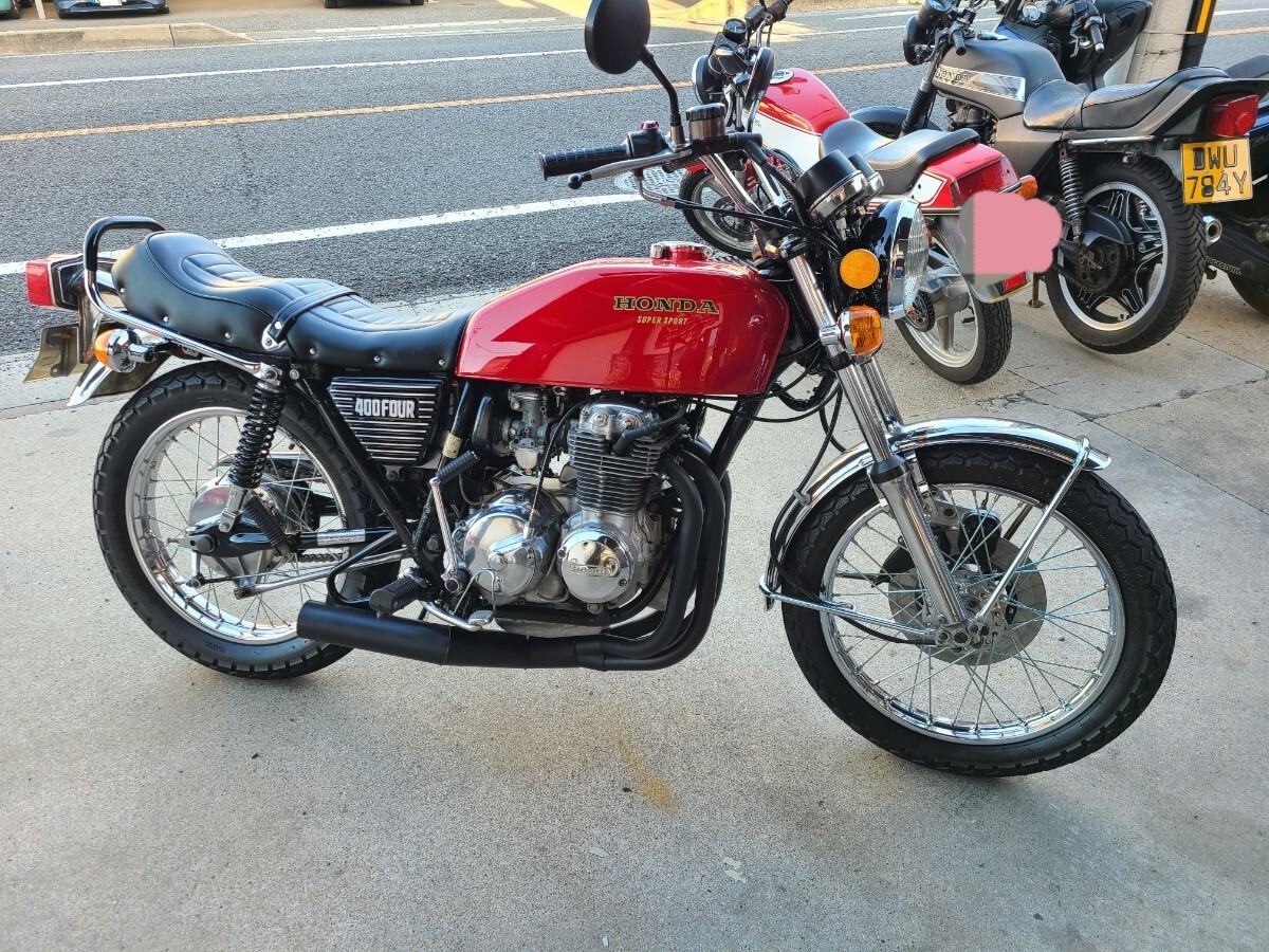 受注生産 旧CB400F ショート管 ブラック マフラー ヨンフォア 398cc 408cc 国内生産拍卖