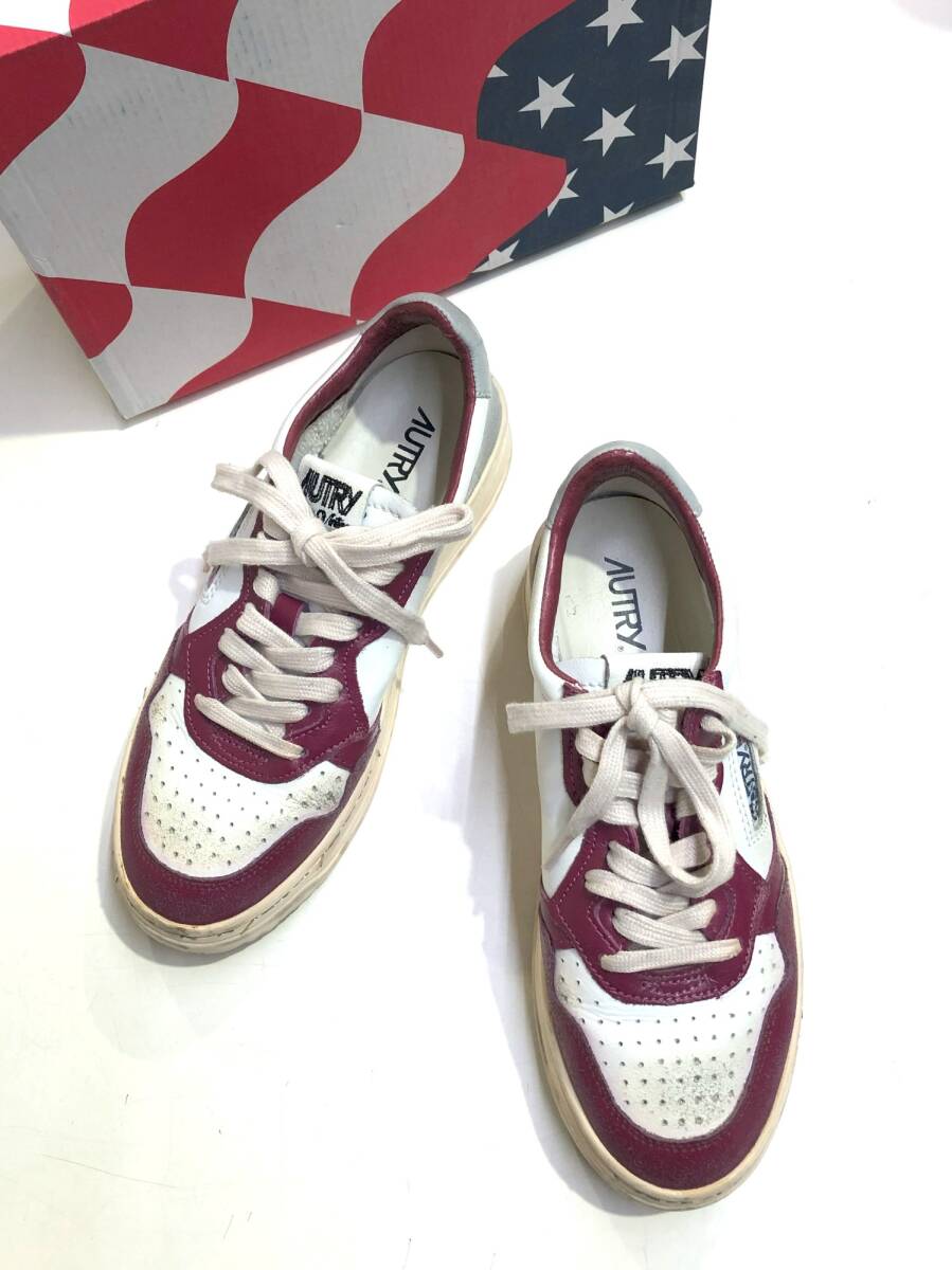 AUTRY JOURNAL STANDARD LUXE オートリー ジャーナルスタンダードラックス 22/AW LOW CUT SUPER VINTAGE スニーカー サイズ38拍卖