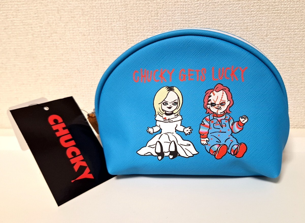 新品 Child's Play チャイルドプレイ Chucky チャッキー グッズ ポーチ ターコイズ 拍卖