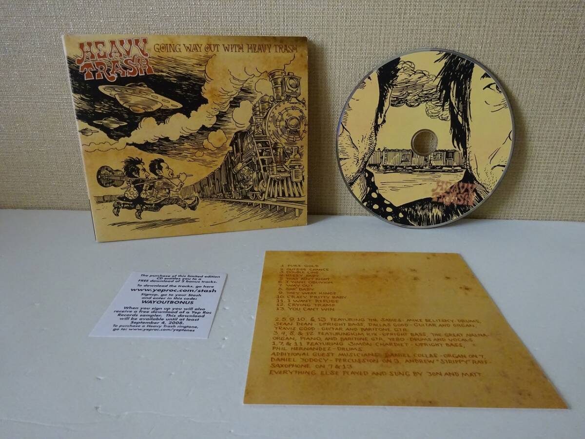 used★デジパック★US盤★CD / HEAVY TRASH ヘヴィ・トラッシュ GOING WAY OUT WITH / ジョン・スペンサー JON SPENCER【インサート】拍卖