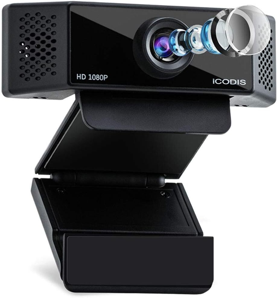 【セール】iCODIS ウェブカメラ PCカメラ Webカメラ フルHD 1080P H.264圧縮技術 30FPS 広角Webカメラ 内蔵マイク 小型 ブラック拍卖