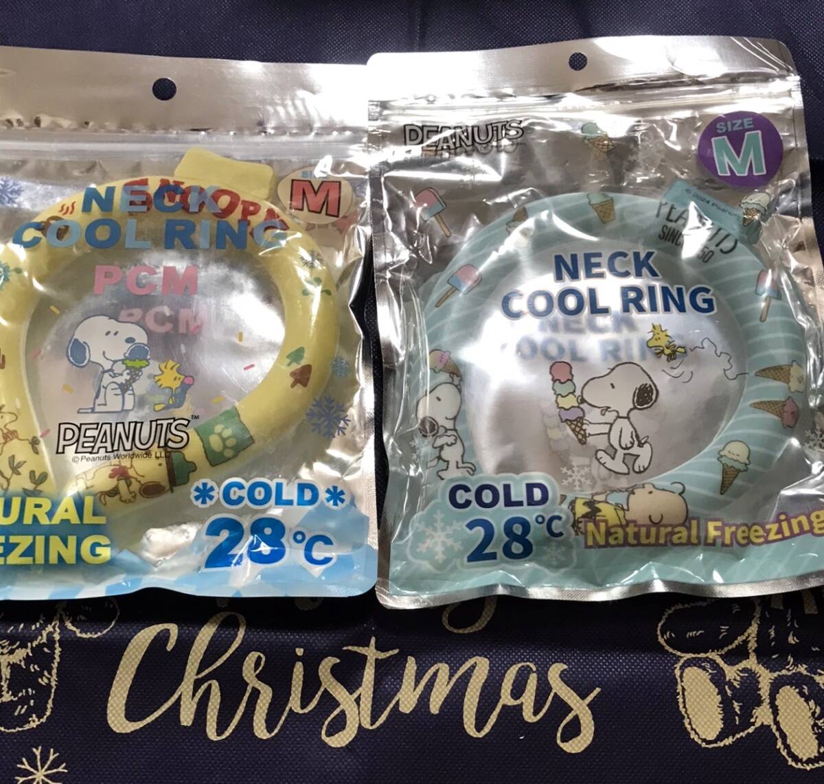 新品 ネッククールリング ピーナッツ スヌーピー チャーリーブラウン 2点セット 黄色 水色 熱中症対策拍卖