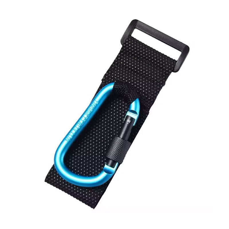 ヘルメットホルダー ハンドル固定 ブルー 軽量 一時的なヘルメット固定 アウトドアフックとしても ハイハイ HH-747拍卖