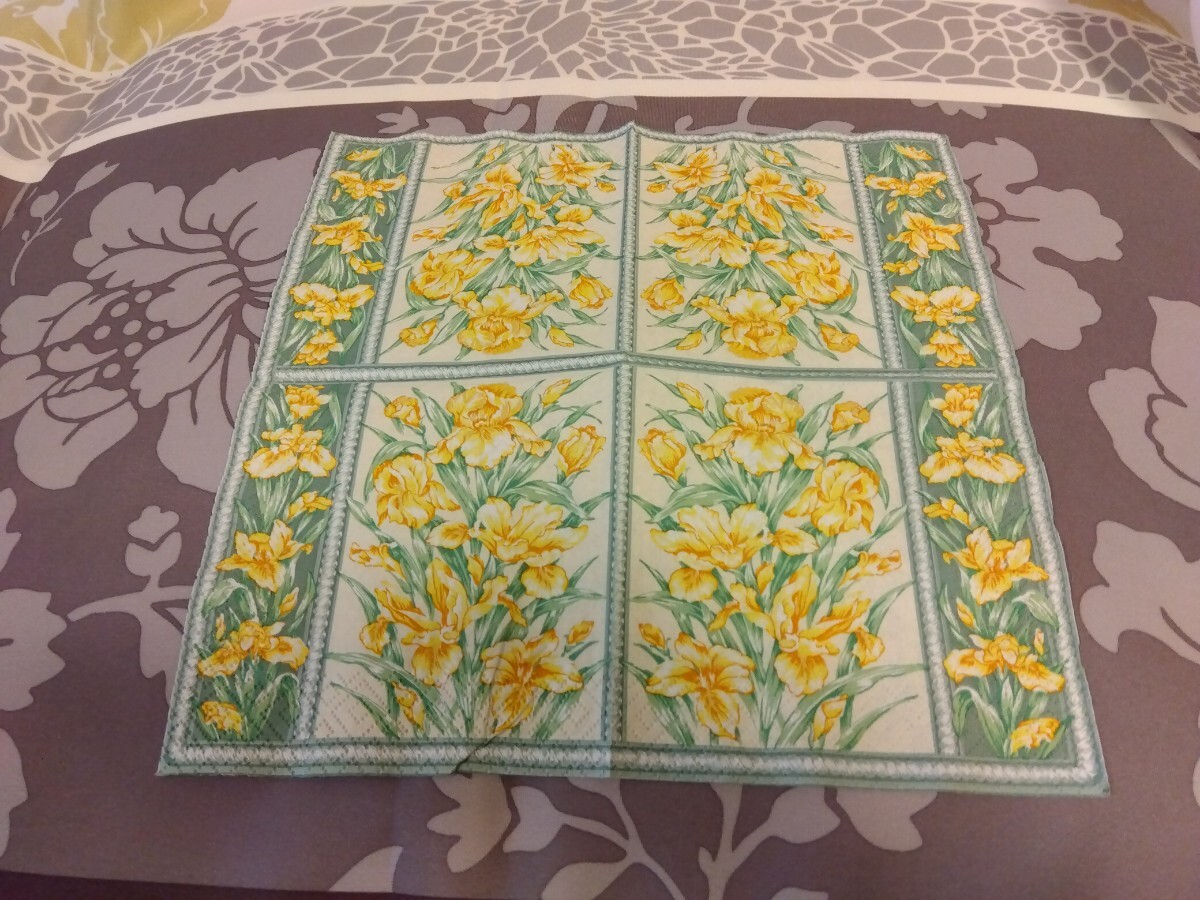 ★最後の在庫★ドイツ製★フラワー柄★ペーパーナプキン★拍卖