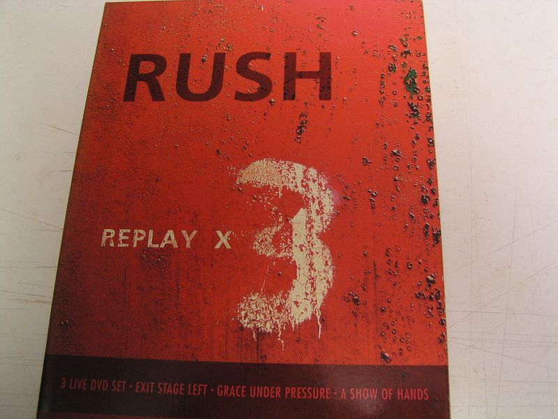 ★RUSH REPLAY ×3 輸入版DVD中古品★DVD4枚までクリックポスト185円拍卖