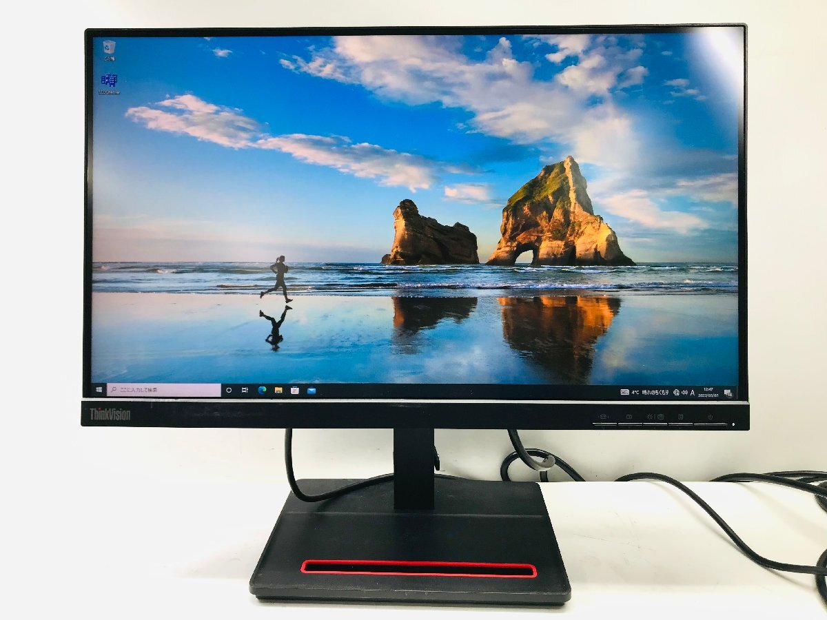 中古動作品 Lenovo レノボ ThinkVision S22e-20 フラットパネル モニター拍卖