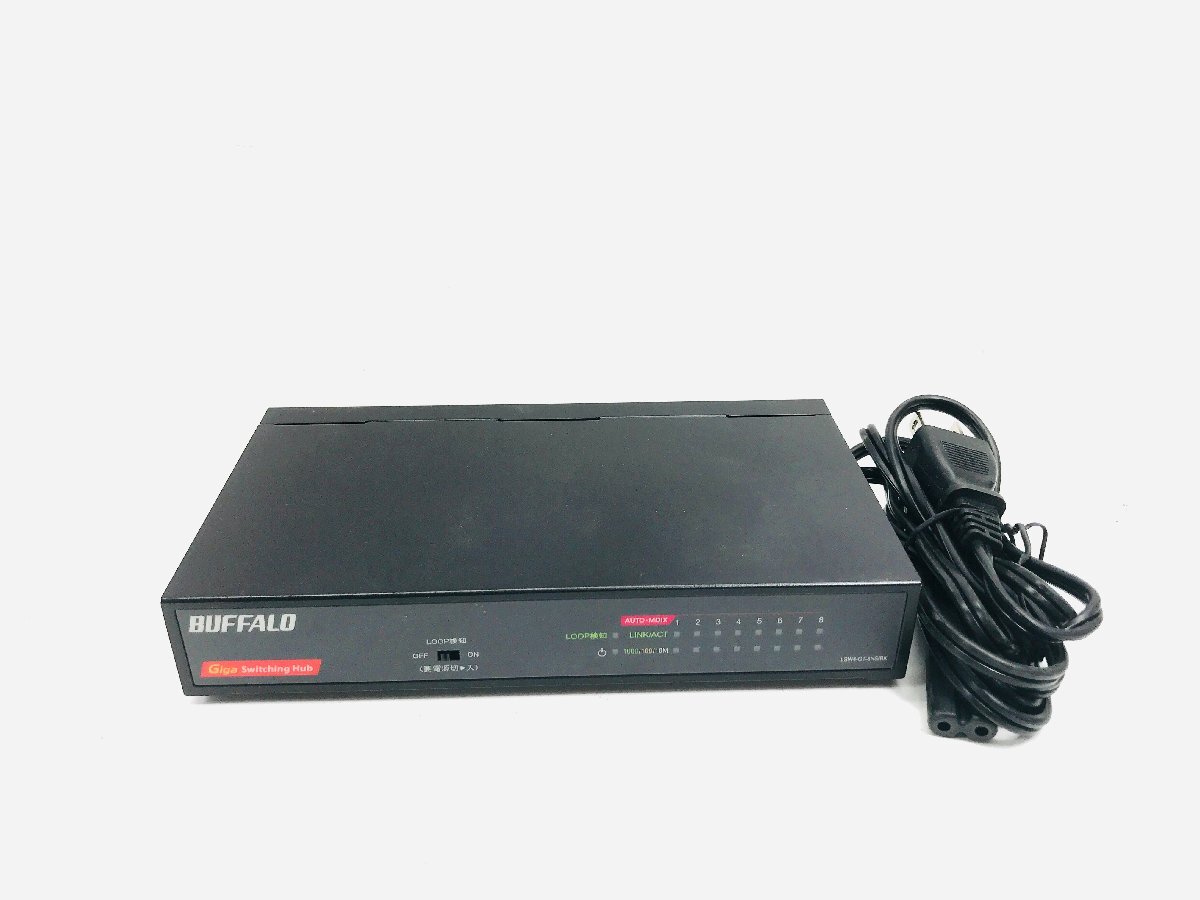 バッファロー(BUFFALO)Giga対応 スイッチングハブ ブラック LSW4-GT-8NS/BK拍卖